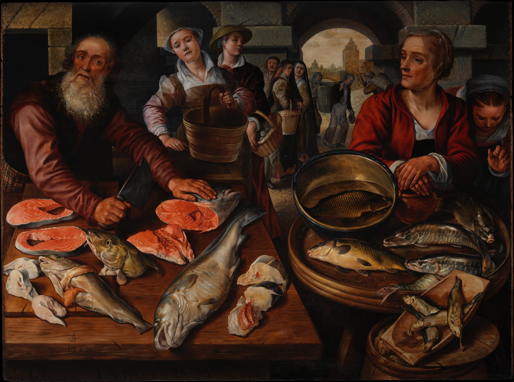 Fish Market，Joachim Beuckelaer，1568